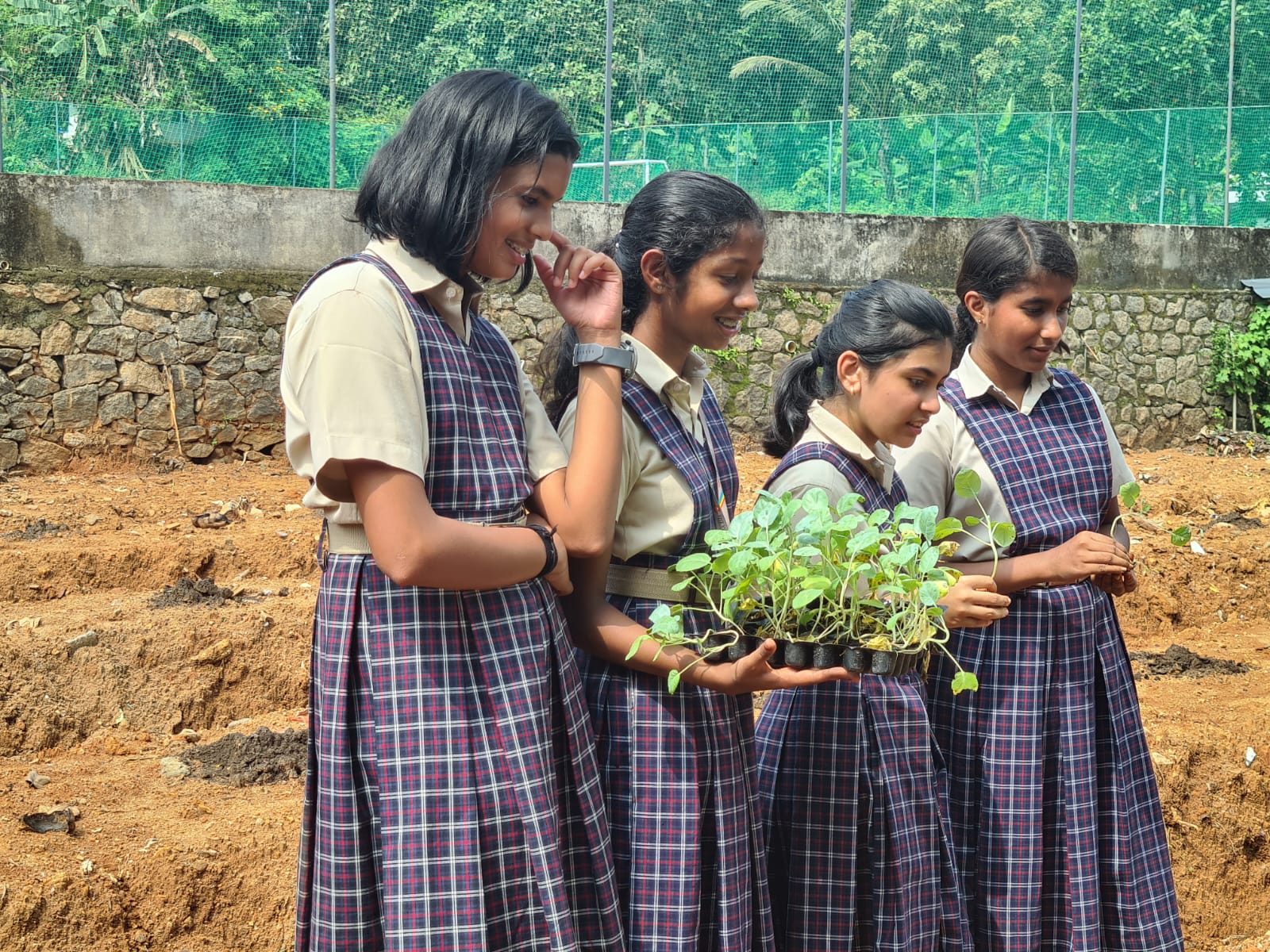 Inagurated  Students Vegetable Garden